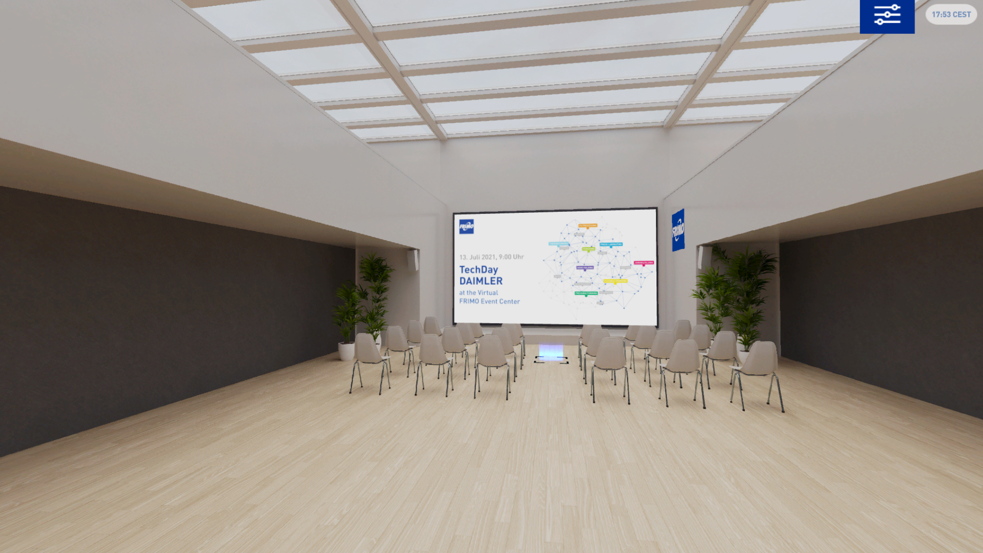 Digitaler Showroom mit Konferenzraum